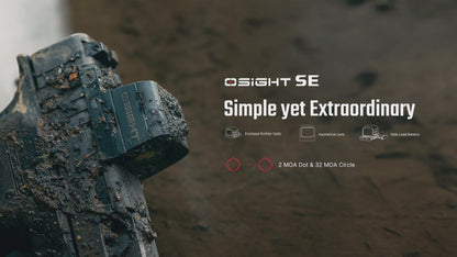 Osight SE SE Enclosed Micro Red Dot Sight - RMSc/K Footprint In Stock Compatible | 2 MOA Dot & 32 MOA Circle Dual Reticle System | Durable Compact Reflex Sight